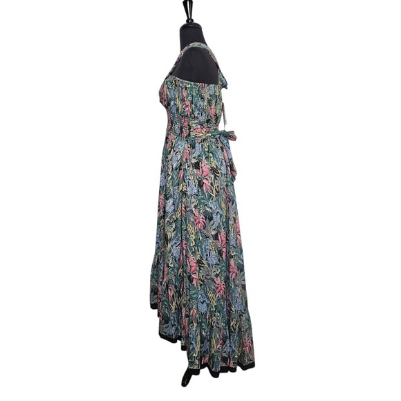 BAROK Maxi Dress Kitsch & Pop Edition Floral Print Cross Neck Tiered Large Lined - Picture 6 of 15